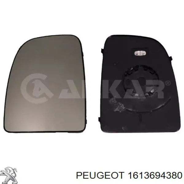 1613694380 Peugeot/Citroen Дзеркало заднього виду, ліве
