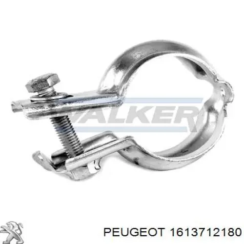 Кронштейн/хомут глушника, передній Peugeot/Citroen 1613712180 ціна, від 3.04 USD