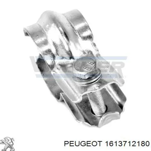 Купити 1613712180 Peugeot/Citroen Хомут кріплення глушника передній