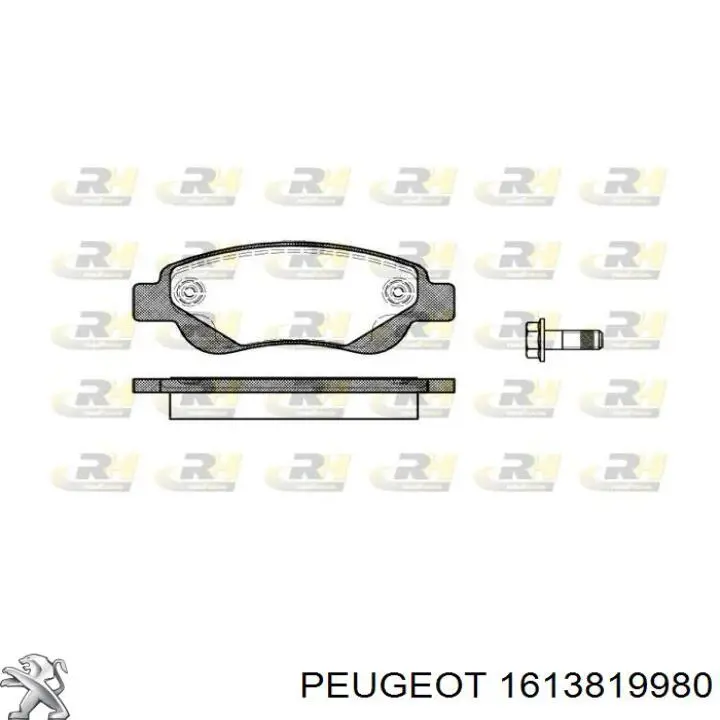 Гальмівні колодки Peugeot/Citroen 1613819980 ціна, від 19.95 USD