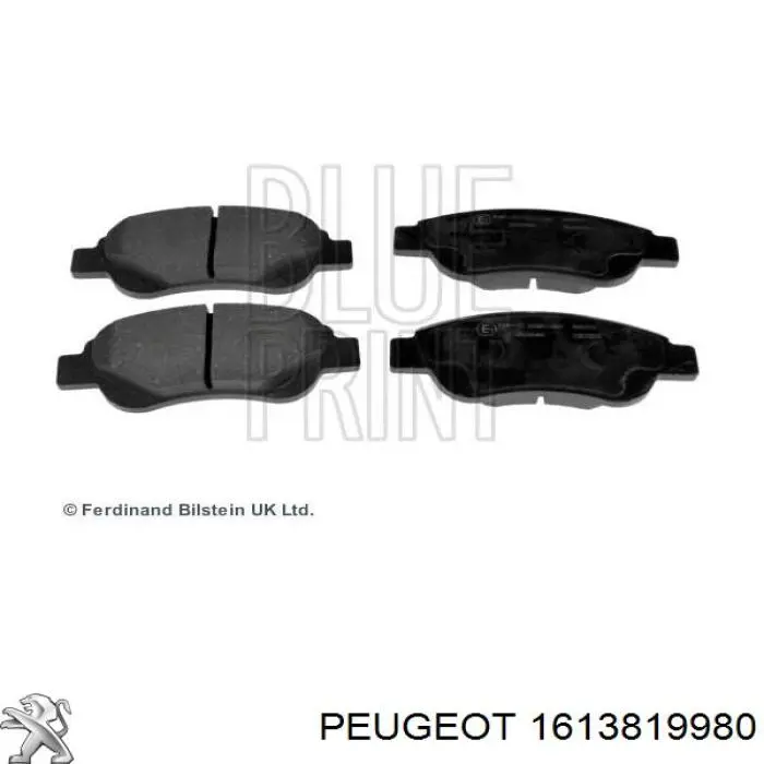 Гальмівні колодки Peugeot/Citroen 1613819980 ціна, від 19.95 USD