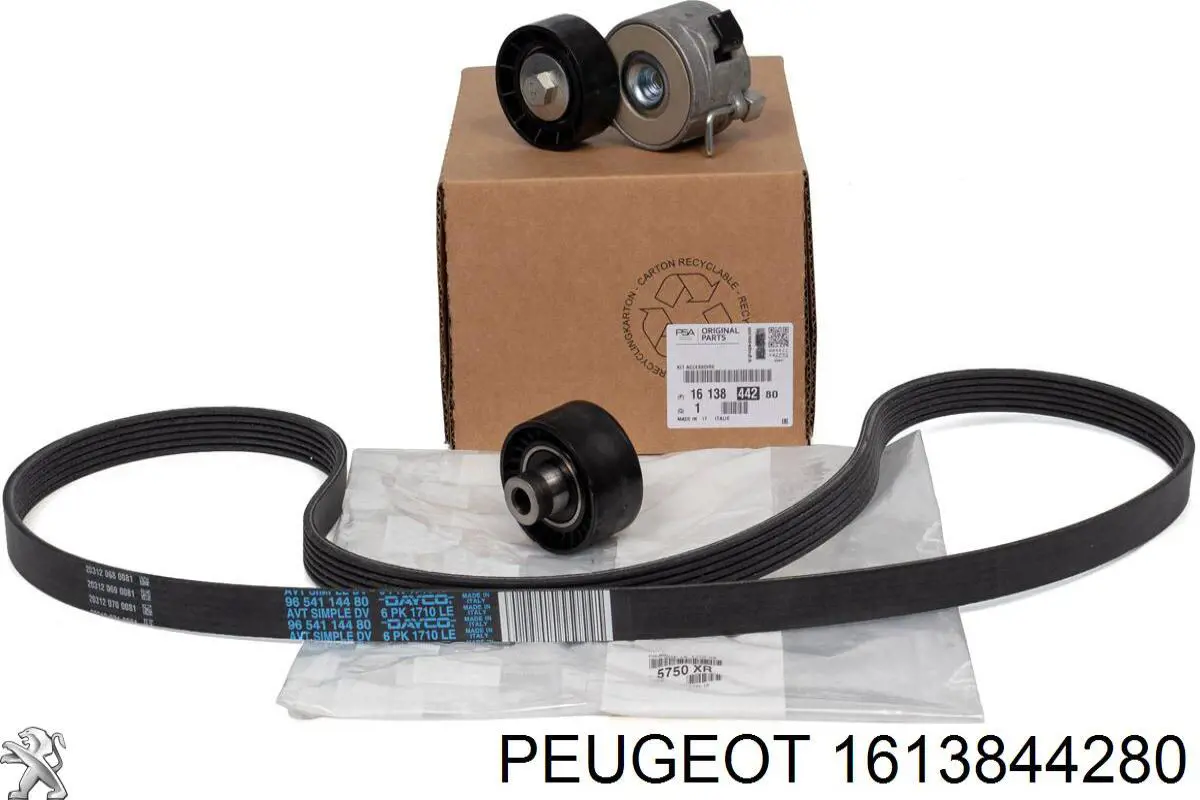 Ремінь приводний, агрегатів, комплект 1613844280 Peugeot/Citroen