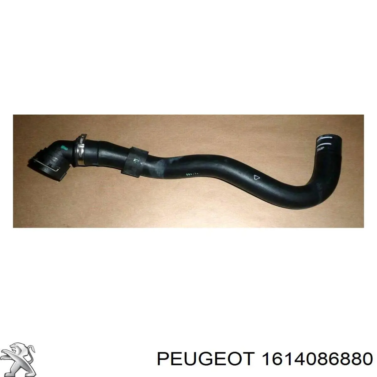 1614086880 Peugeot/Citroen Шланг/патрубок радіатора охолодження, нижній