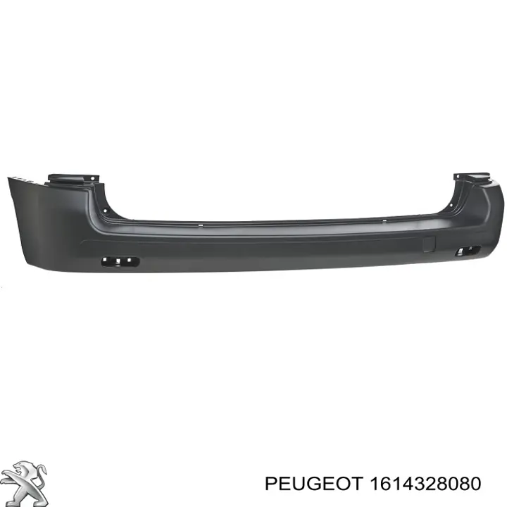 1614328080 Peugeot/Citroen Буфер (бампер) задній