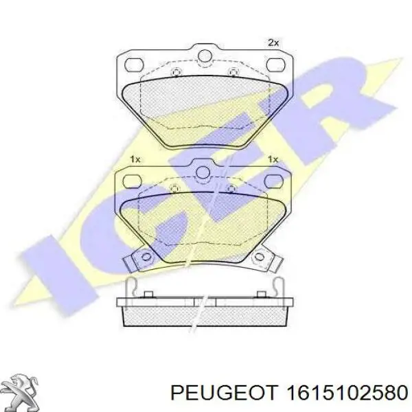 1615102580 Peugeot/Citroen Роз'єм (фішка) підігріву паливного фільтра