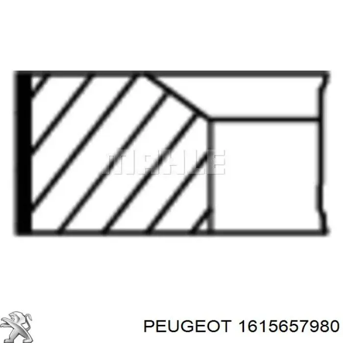 Комплект поршневих кілець компресора, на 1 циліндр, STD Peugeot/Citroen 1615657980 ціна, від 16.77 USD