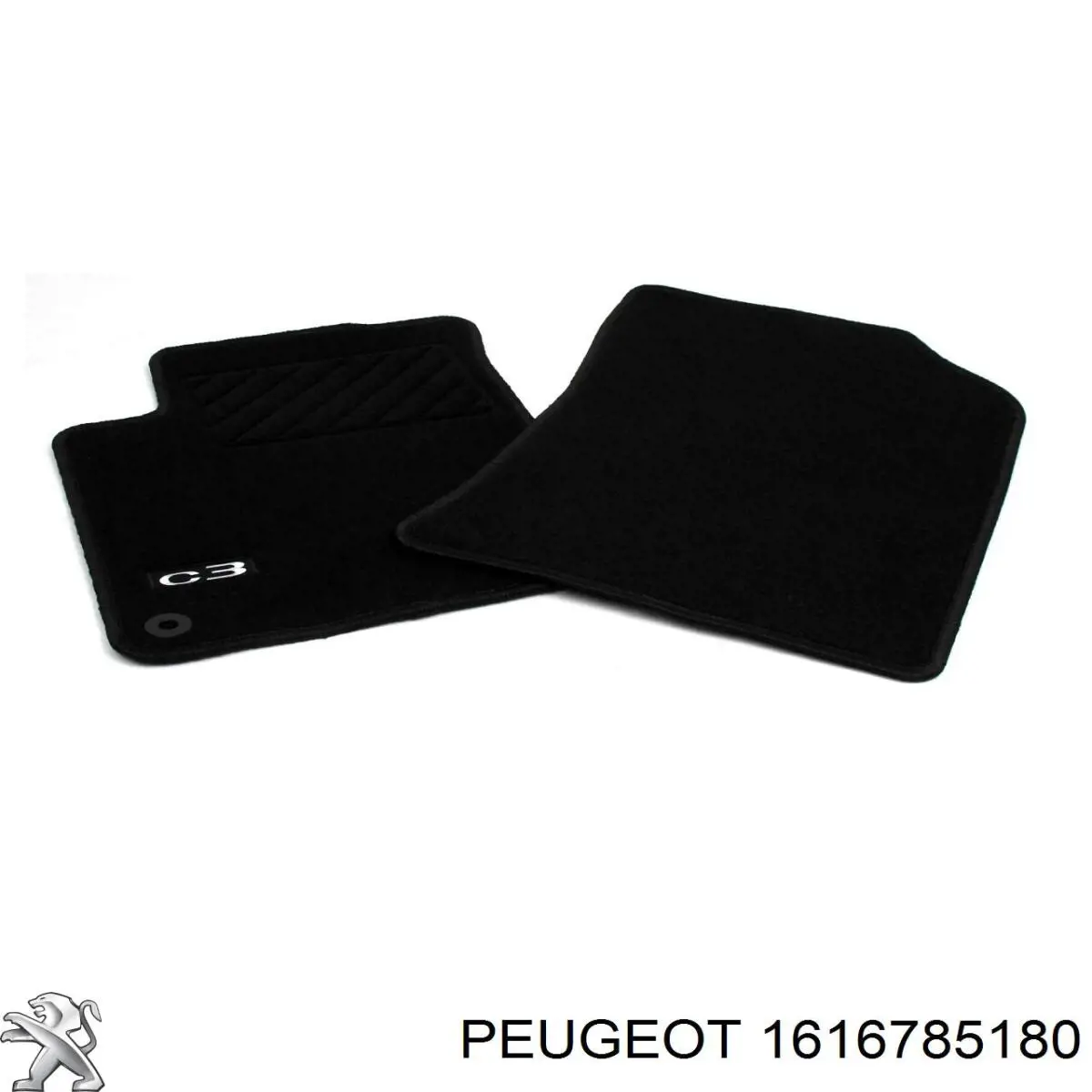 Килимок передній, комплект 2 шт. 1616785180 Peugeot/Citroen