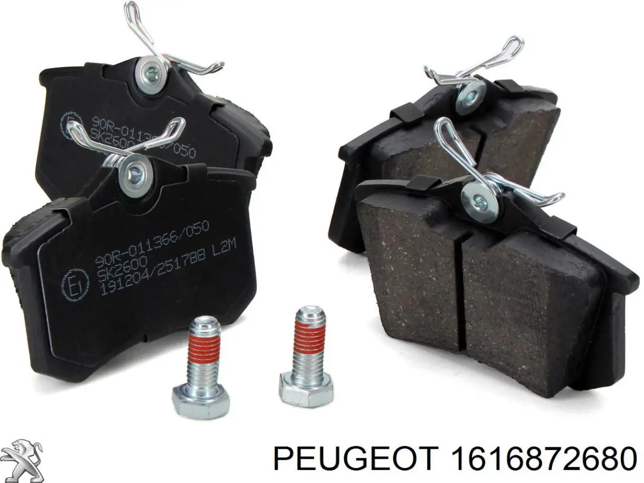 Задні дискові колодки Peugeot/Citroen 1616872680