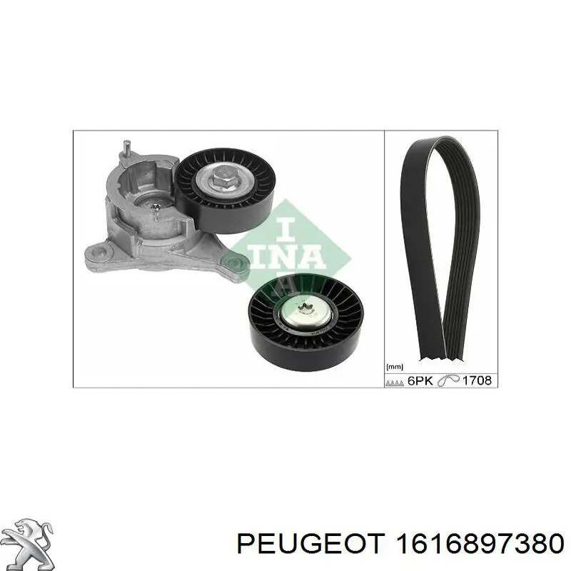 Натягувач приводного ременя Peugeot/Citroen 1616897380 ціна, від 33.67 USD