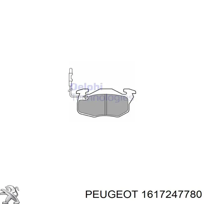 Гальмівні колодки Peugeot/Citroen 1617247780 ціна, від 15.97 USD