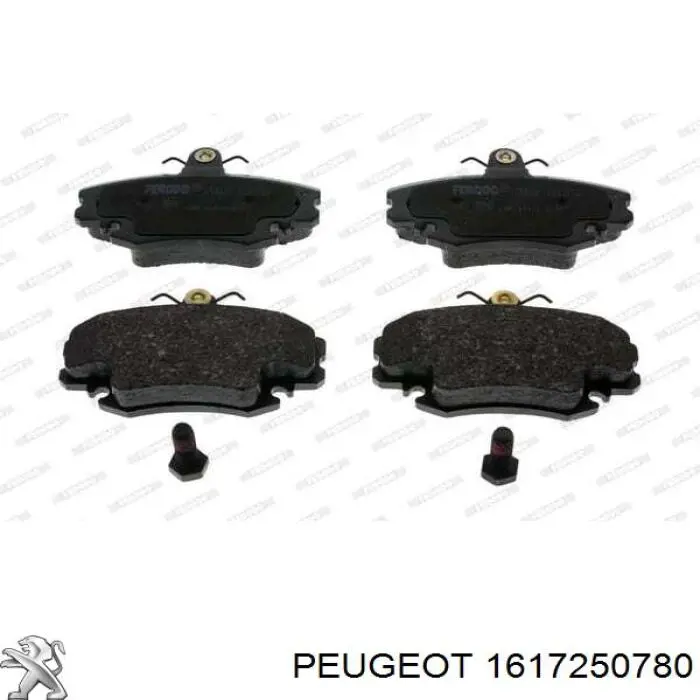 Передні тормозні колодки 1617250780 Peugeot/Citroen