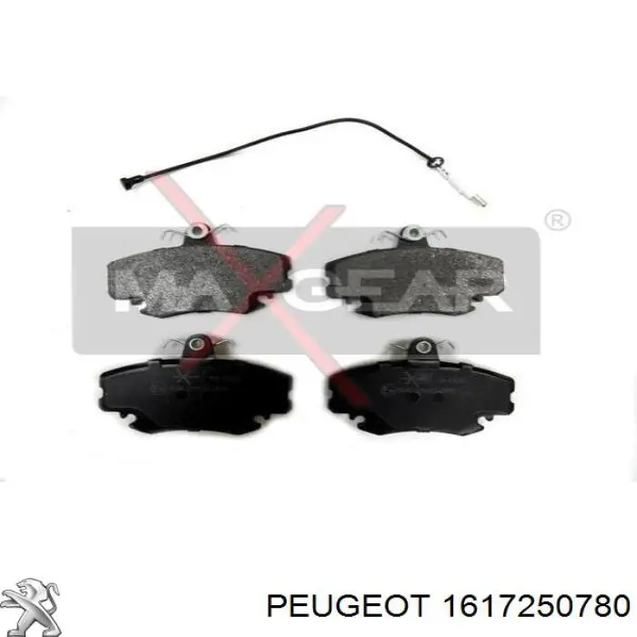 Гальмівні колодки Peugeot/Citroen 1617250780 ціна, від 20.91 USD