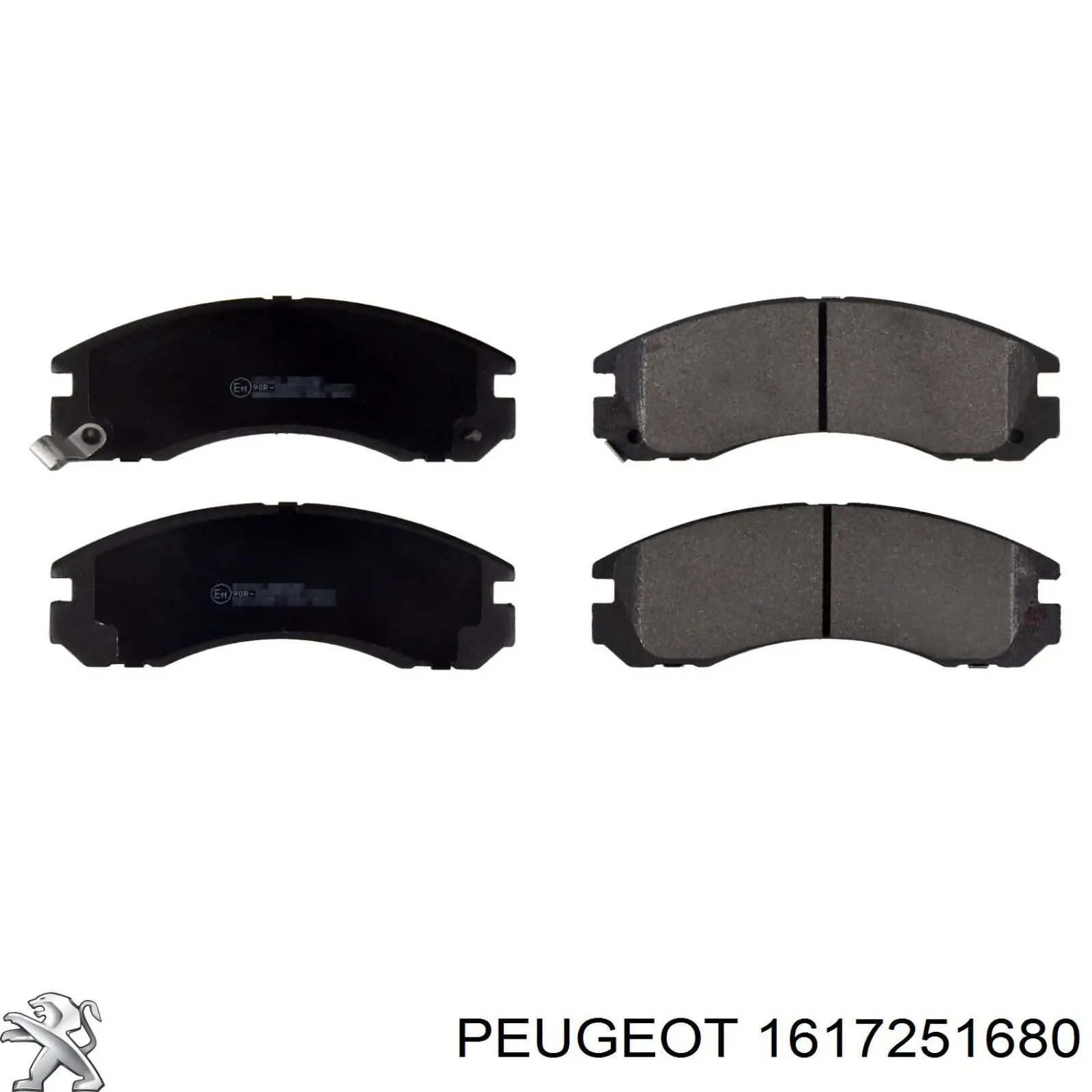1617251680 Peugeot/Citroen колодки гальмівні передні, дискові