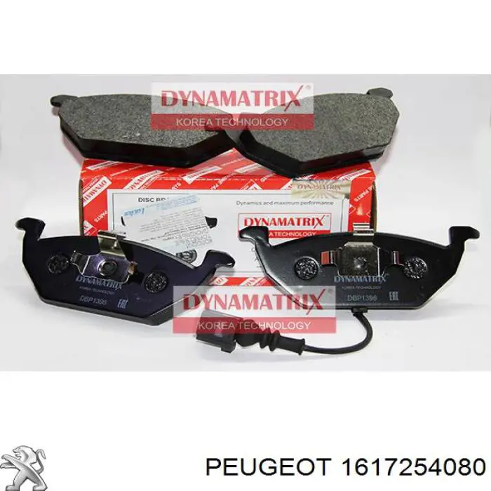 Купити 1617254080 Peugeot/Citroen Колодки гальмівні передні, дискові