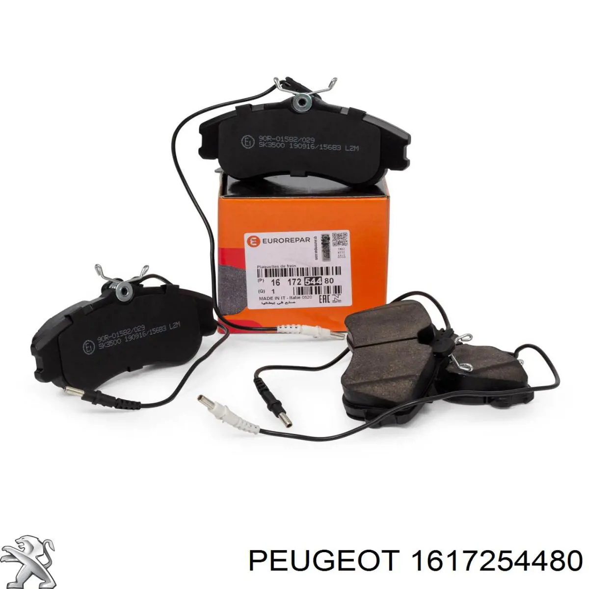 1617254480 Peugeot/Citroen колодки гальмівні передні, дискові