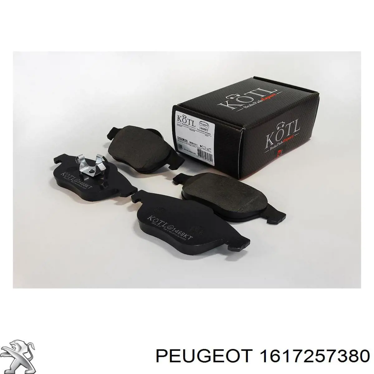 1617257380 Peugeot/Citroen колодки гальмівні передні, дискові