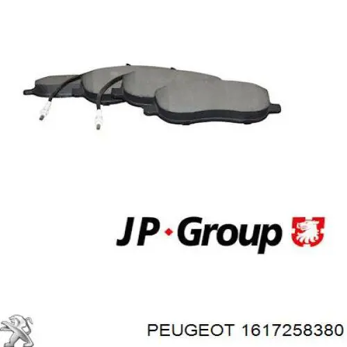 Гальмівні колодки Peugeot/Citroen 1617258380 ціна, від 22.86 USD