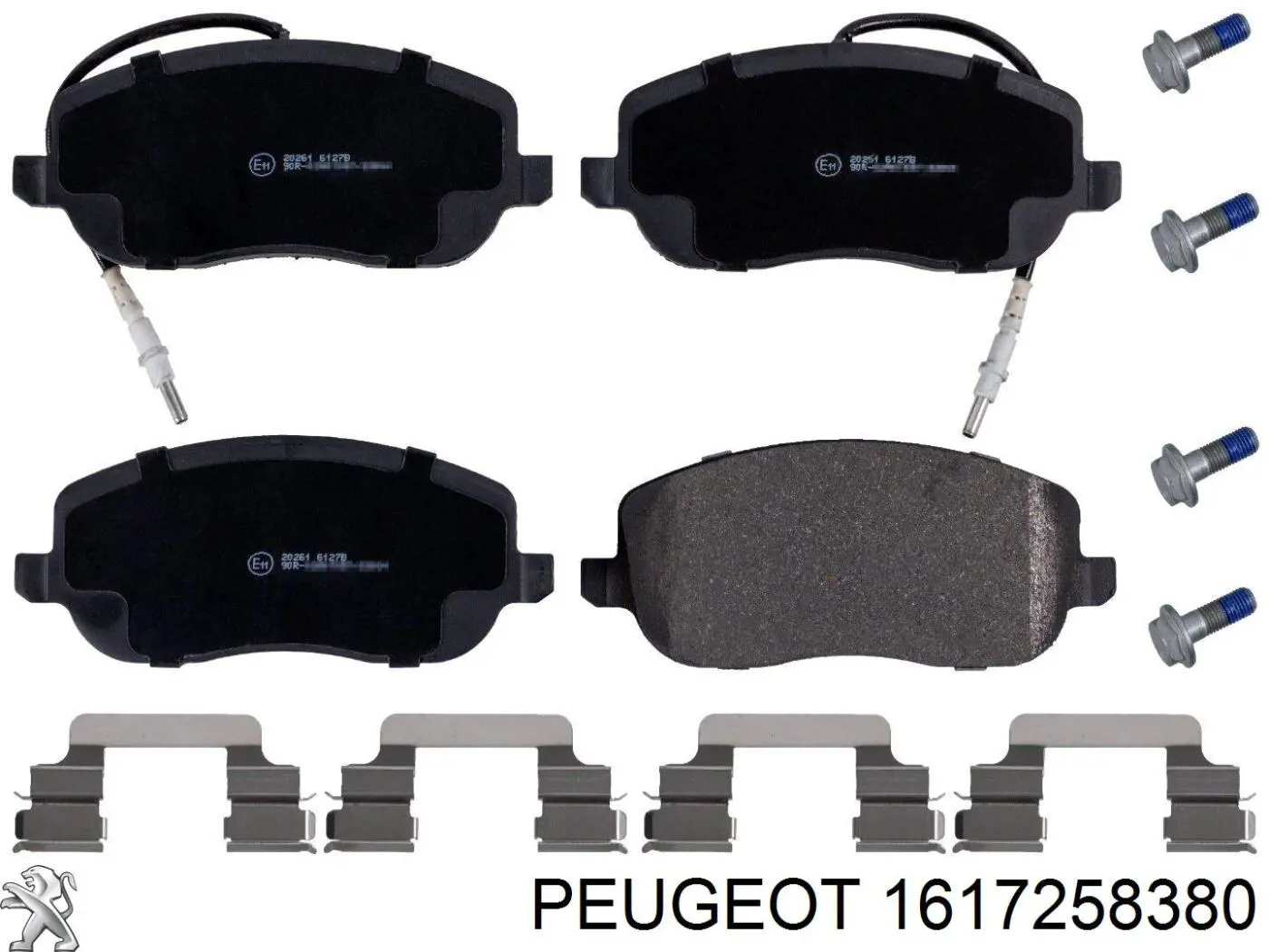 1617258380 Peugeot/Citroen колодки гальмівні передні, дискові