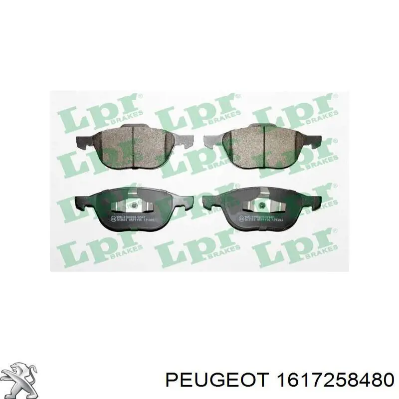 1617258480 Peugeot/Citroen Передні гальмівні колодки