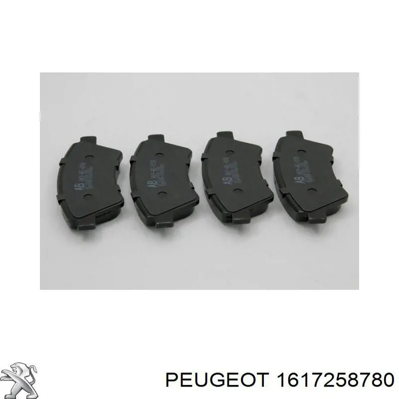 1617258780 Peugeot/Citroen колодки гальмівні передні, дискові