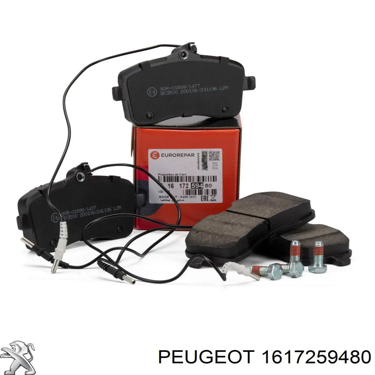 Купити 1617259480 Peugeot/Citroen Колодки гальмівні передні, дискові