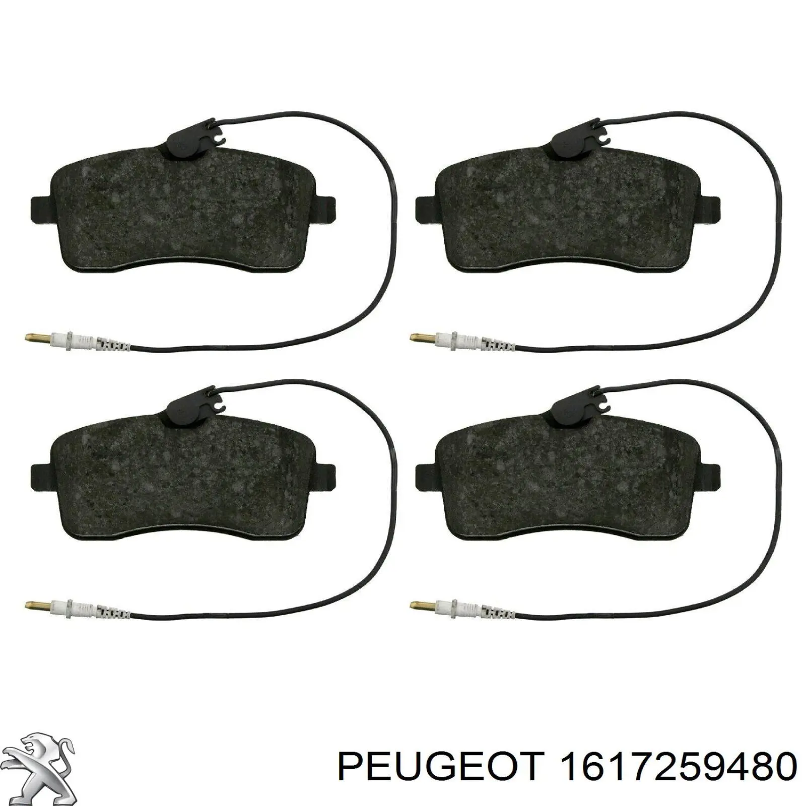 1617259480 Peugeot/Citroen Передні гальмівні колодки