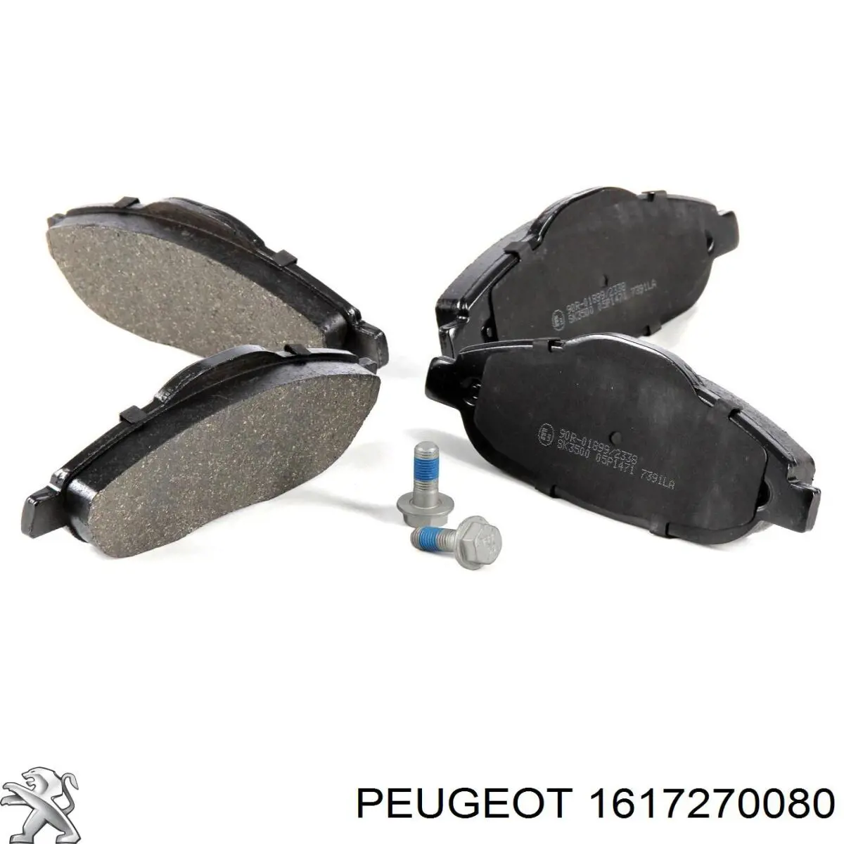 1617270080 Peugeot/Citroen колодки гальмівні передні, дискові
