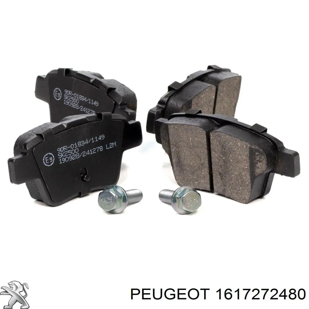 1617272480 Peugeot/Citroen Колодки гальмівні задні, дискові