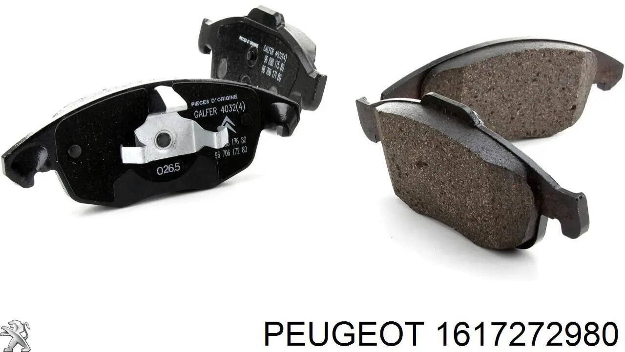 Гальмівні колодки Peugeot/Citroen 1617272980 ціна, від 17.97 USD