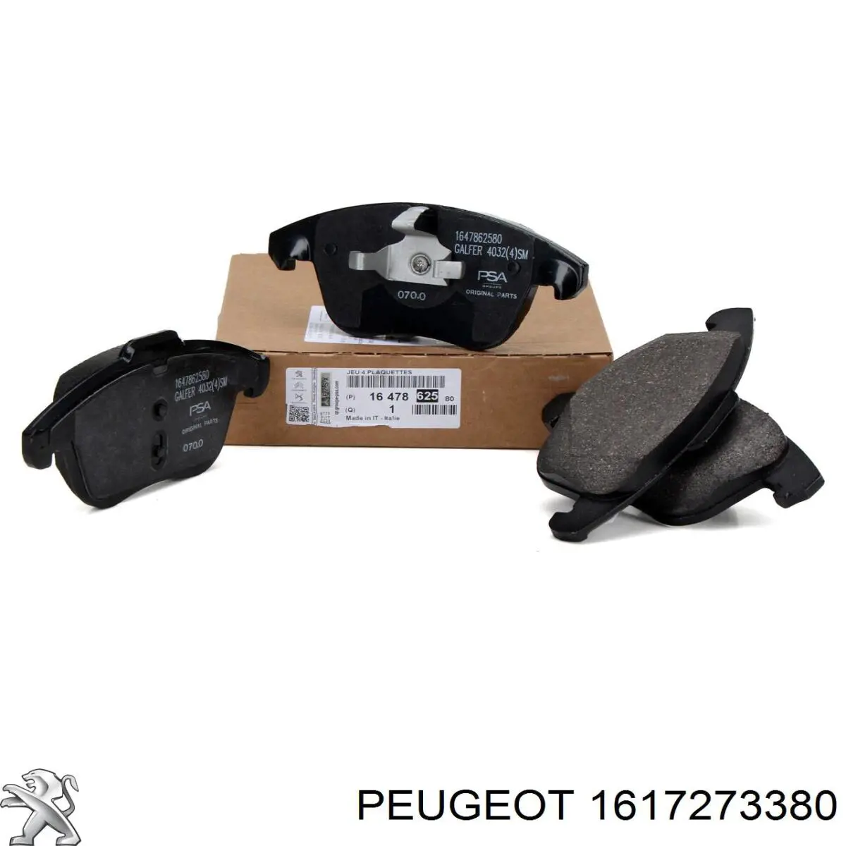 Гальмівні колодки Peugeot/Citroen 1617273380 ціна, від 37.18 USD