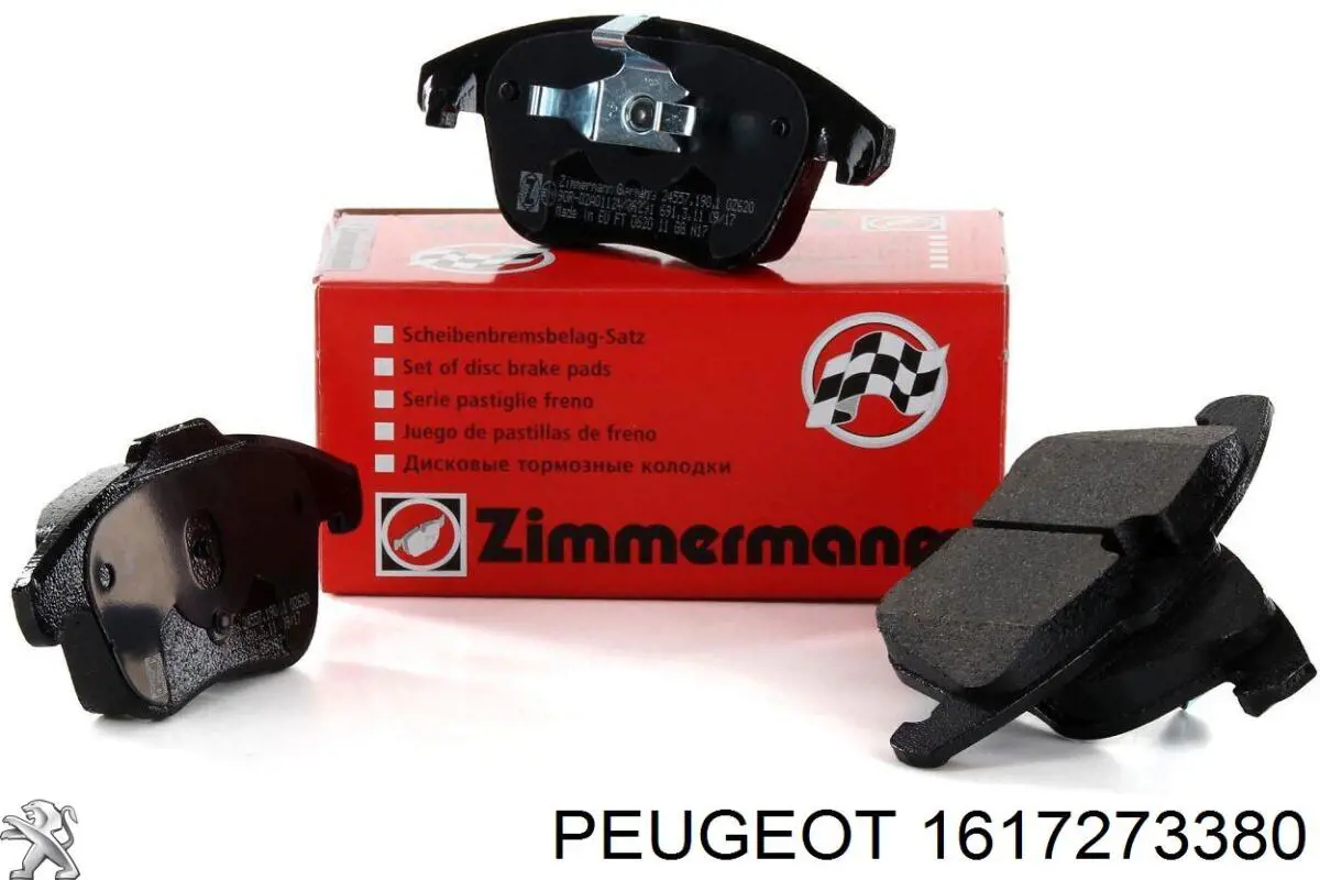 Передні тормозні колодки 1617273380 Peugeot/Citroen