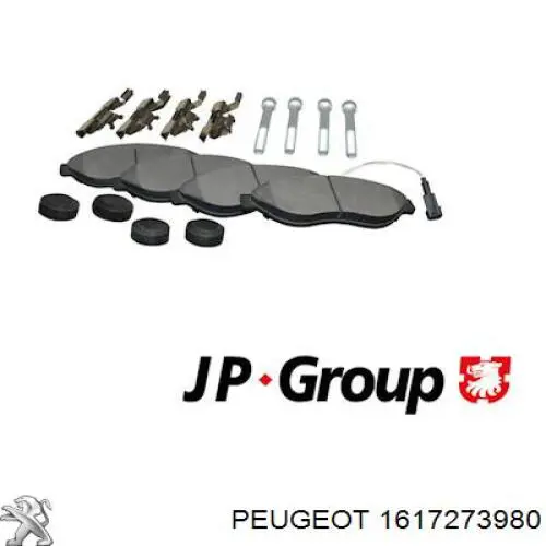 Тормозні колодки Peugeot/Citroen 1617273980