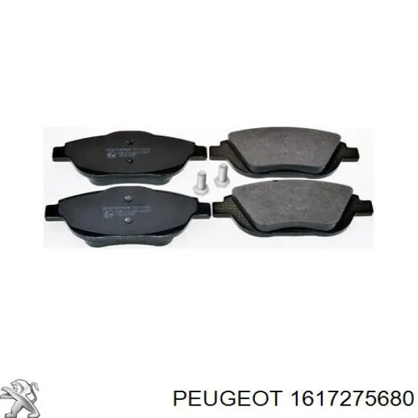 Передні тормозні колодки 1617275680 Peugeot/Citroen