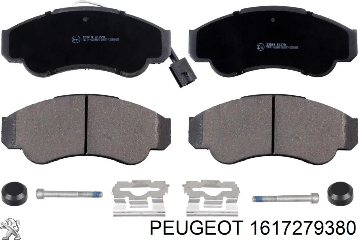 1617279380 Peugeot/Citroen колодки гальмівні передні, дискові