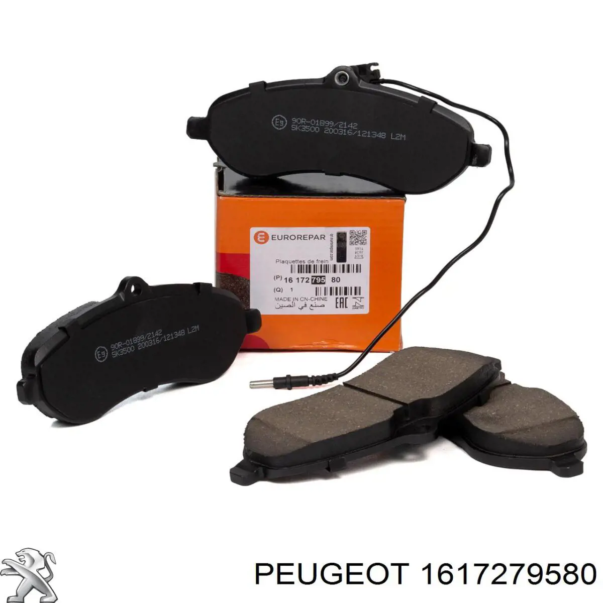 1617279580 Peugeot/Citroen колодки гальмівні передні, дискові