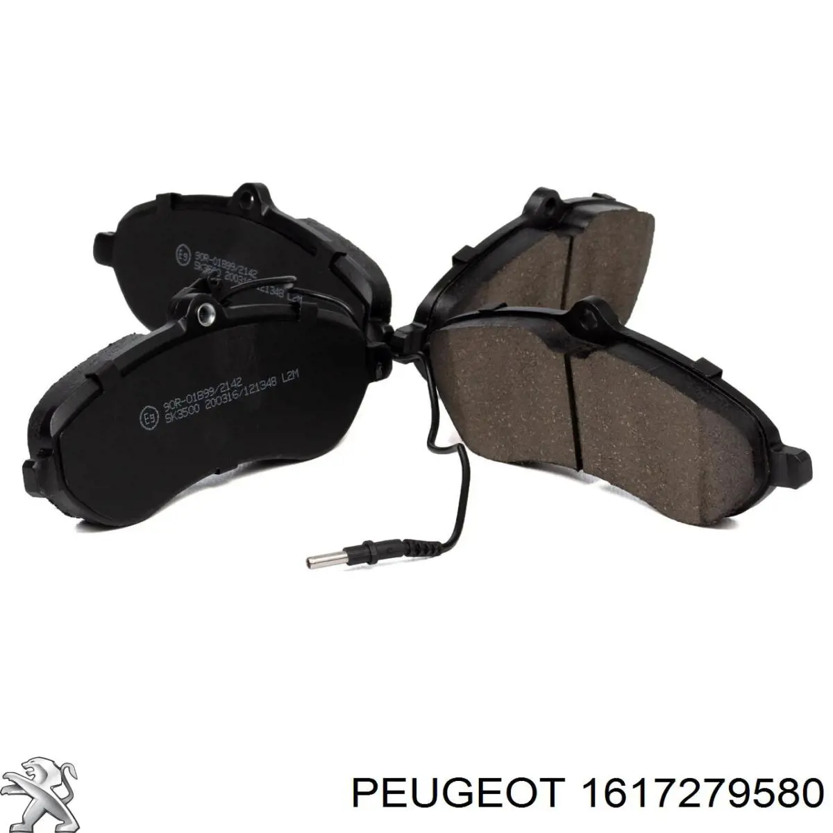 Купити 1617279580 Peugeot/Citroen Колодки гальмівні передні, дискові