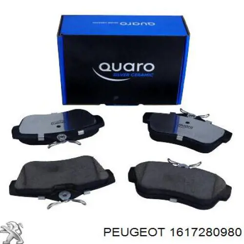 Задні гальмівні колодки Peugeot/Citroen 1617280980 ціна, від 17.44 USD