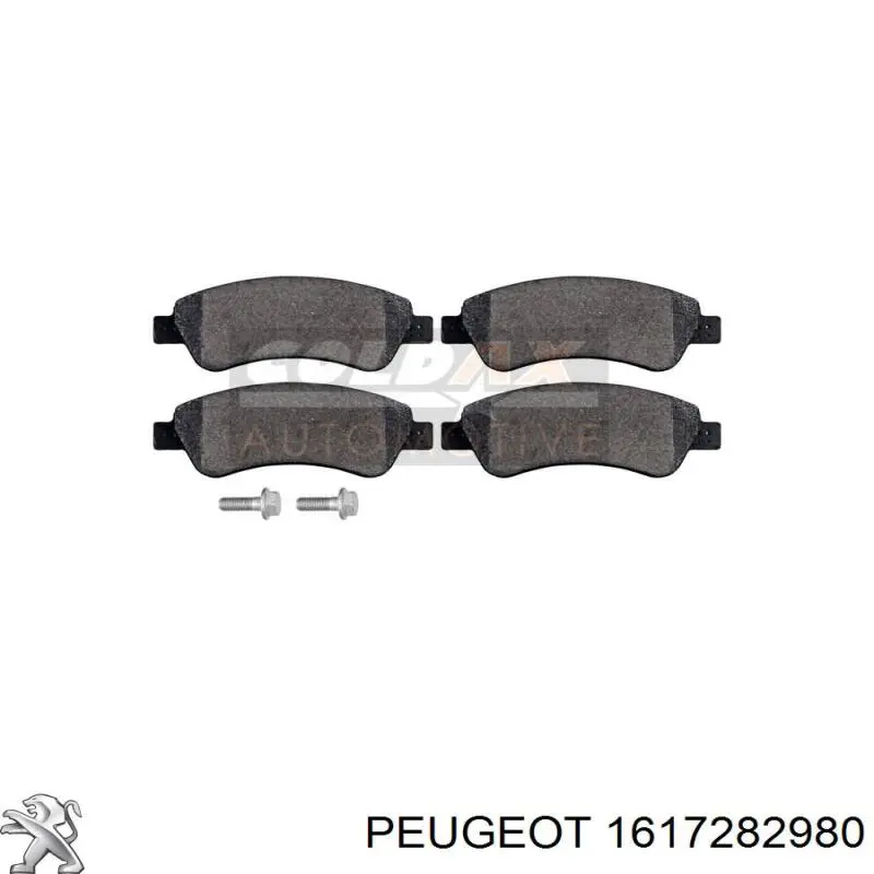 Гальмівні колодки Peugeot/Citroen 1617282980 ціна, від 23.21 USD