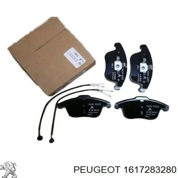 Передні тормозні колодки 1617283280 Peugeot/Citroen