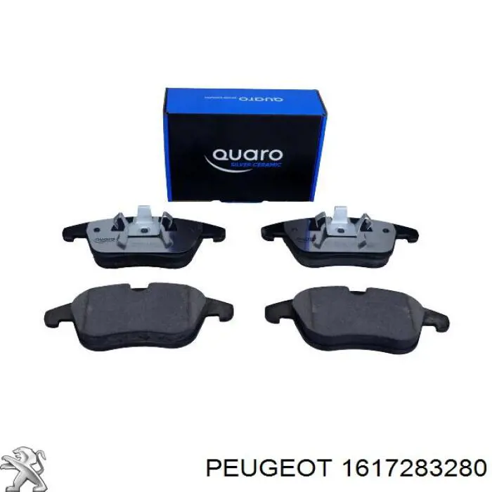 Купити 1617283280 Peugeot/Citroen Колодки гальмівні передні, дискові