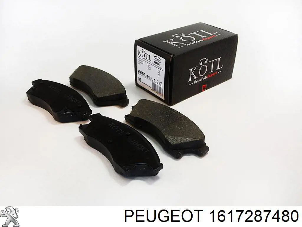 1617287480 Peugeot/Citroen колодки гальмівні передні, дискові
