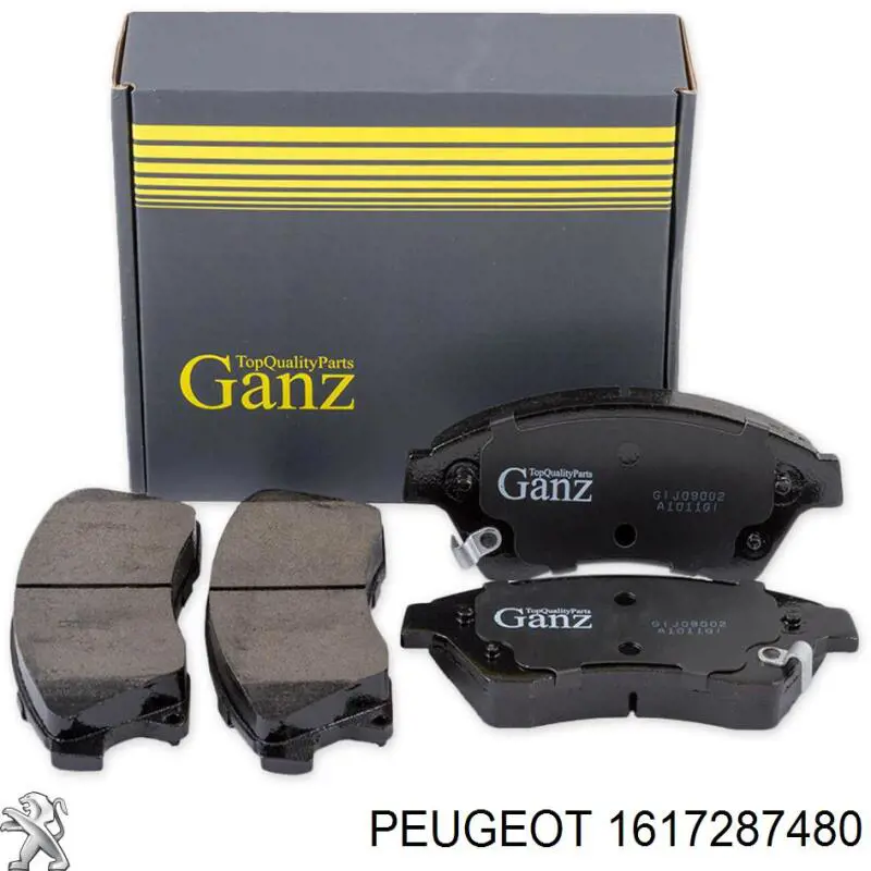 1617287480 Peugeot/Citroen Передні гальмівні колодки
