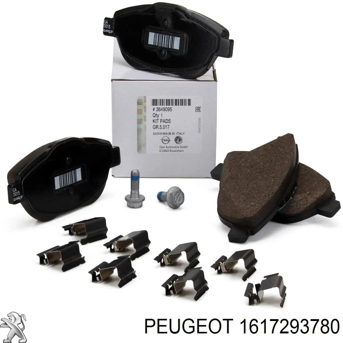Гальмівні колодки Peugeot/Citroen 1617293780 ціна, від 37.07 USD