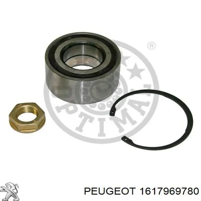 Комплект підшипник маточини передньої Peugeot/Citroen 1617969780 ціна, від 29.81 USD