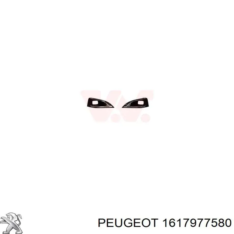 Купити 1686611780 Peugeot/Citroen Решітка переднього бампера, ліва
