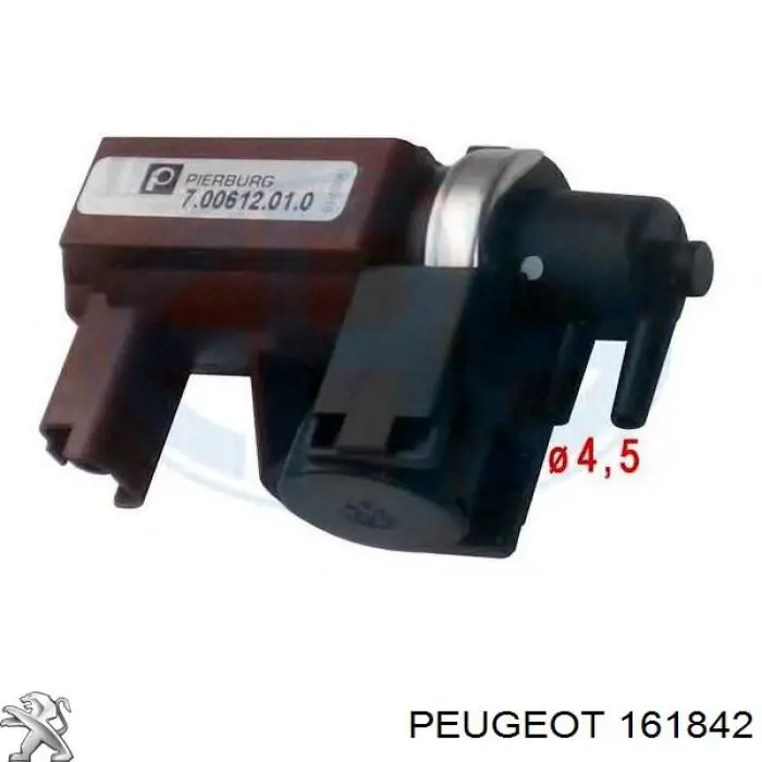 Клапан соленоїд регулювання заслонки EGR 161842 Peugeot/Citroen