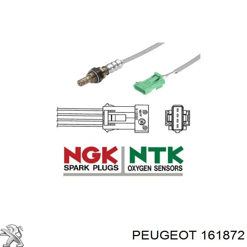 Лямбдазонд, датчик кисню до каталізатора Peugeot/Citroen 161872 ціна, від 71.90 USD