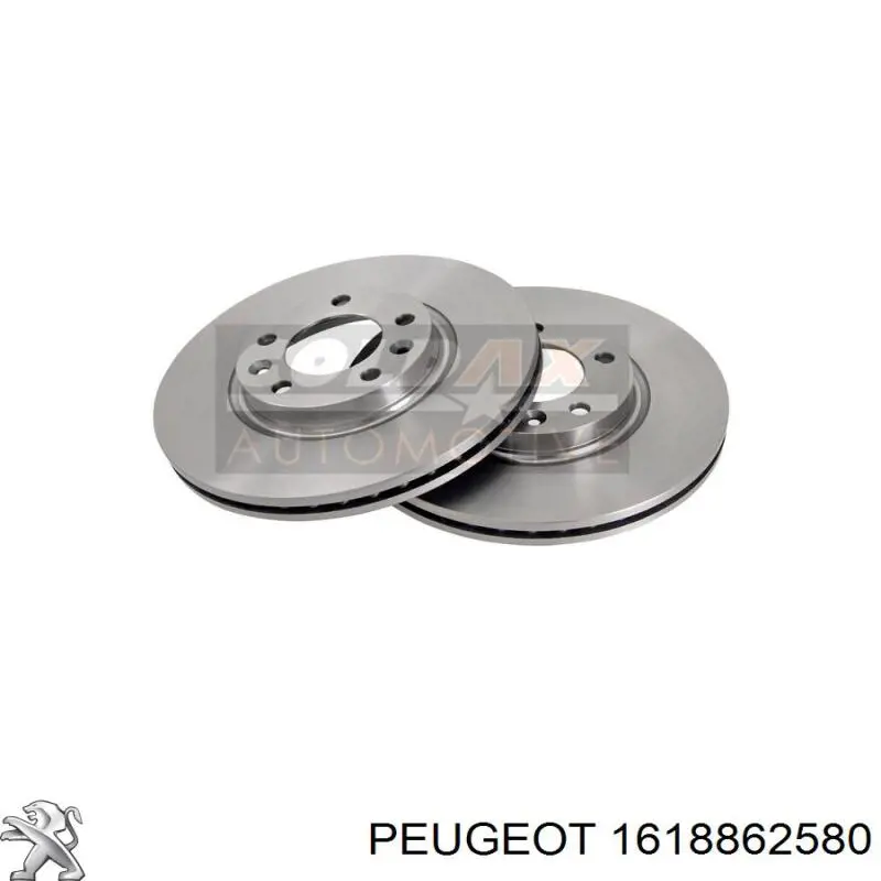 Диск переднього гальма Peugeot/Citroen 1618862580 ціна, від 42.84 USD