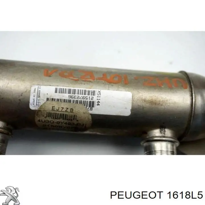 1618L5 Peugeot/Citroen Радіатор системи EGR рециркуляції вихлопних газів