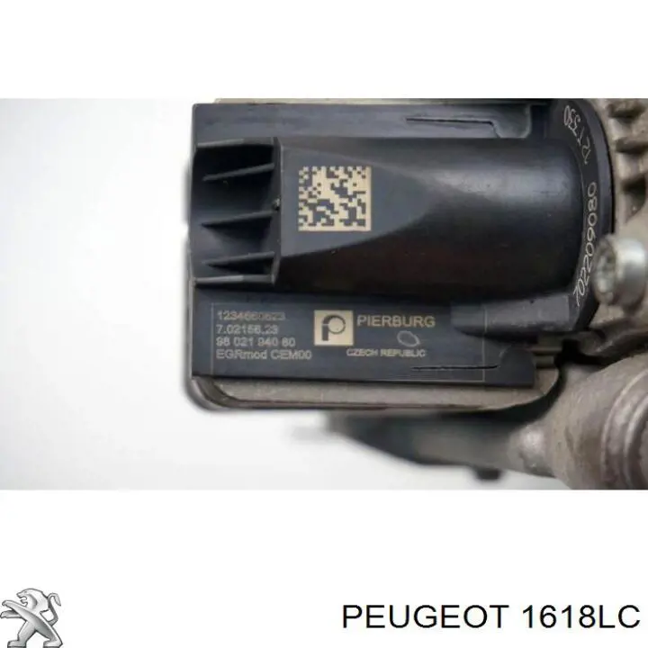 1618LC Peugeot/Citroen Радіатор системи EGR рециркуляції вихлопних газів